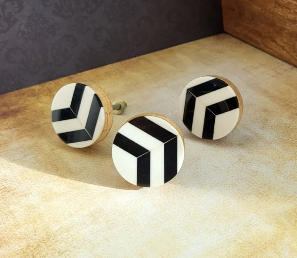 Bone Inlay Door Knobs